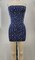 1 Yard Soft Brushed DTY Navy Fabric 58/59" Wide, Fluffy Textured Polyester for Apparel